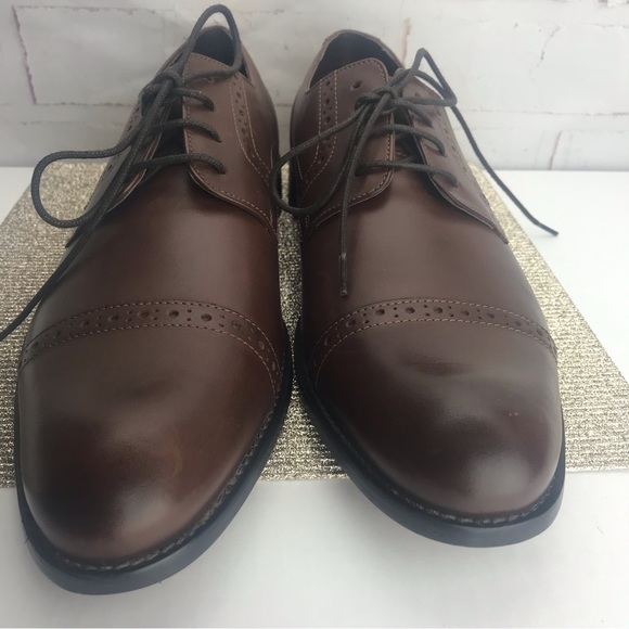 NIB: Stacy Adams : mens Cap Toe Leather Oxford: size11.5 - Picture 2 of 12